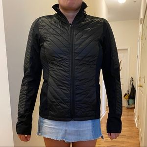 Black running jacket